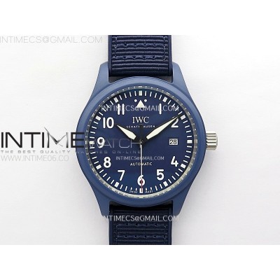 Pilot’s Watch Laureus Blue Ceramic IW328101 ZF 11 Best Edition on Blue Nylon Strap A32111