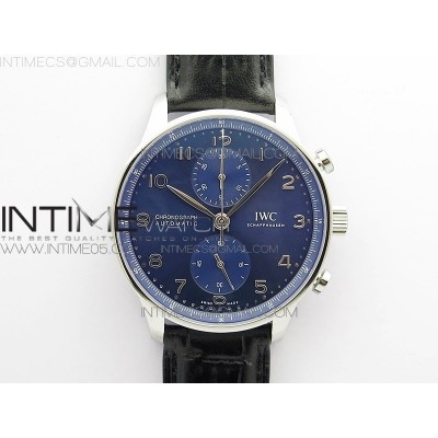 Portuguese IW371606 ZF V3 11 Best Edition SS Blue Dial on Black Leather Strap A96355