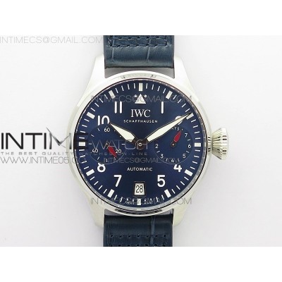 Big Pilot IW501008 Real PR SS ZF 11 Best Edition Blue Dial on Blue Leather Strap A51111