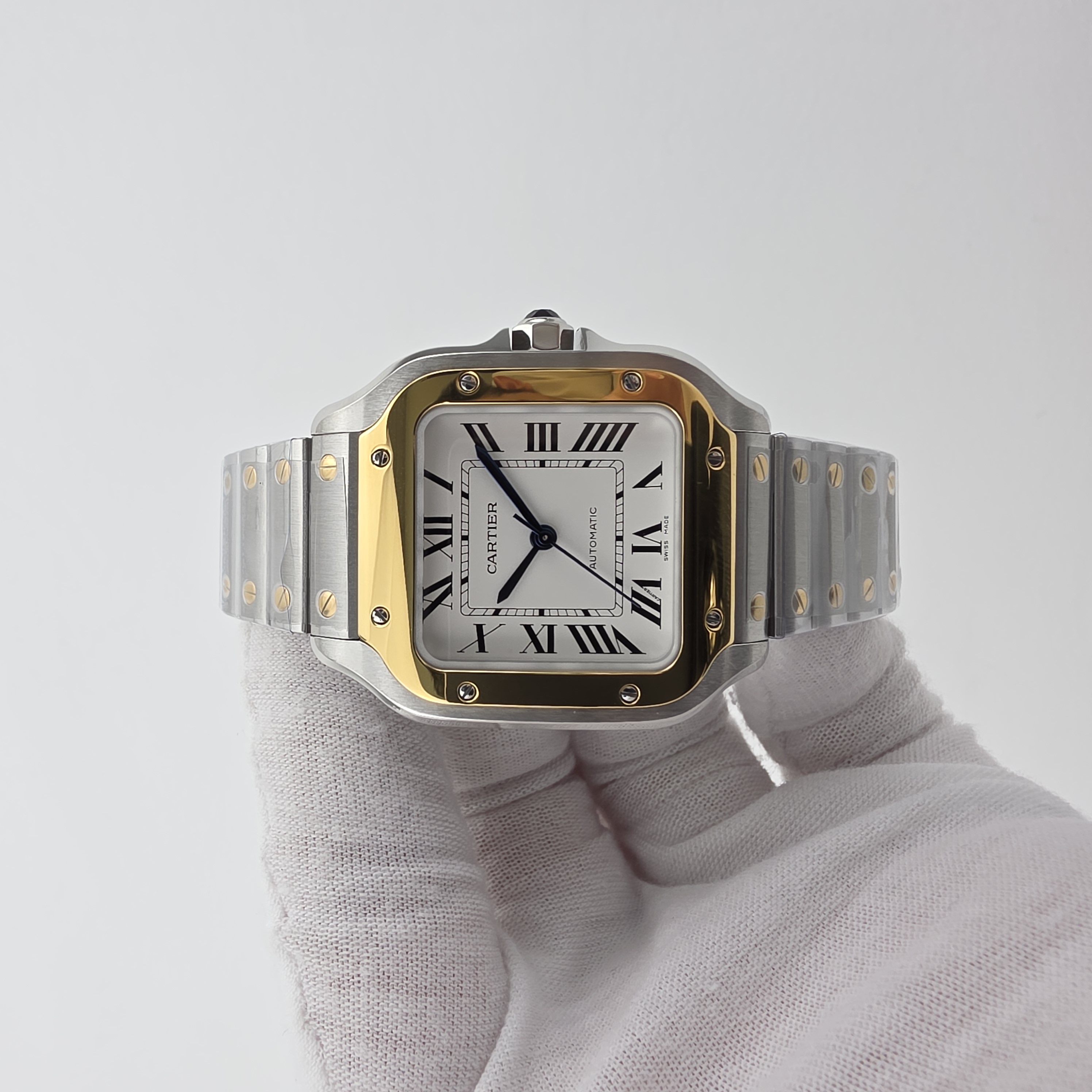 [BV공장]까르띠에 산토스 35mm White Dial on SS SmartLinks Bracelet MIYOTA 9015